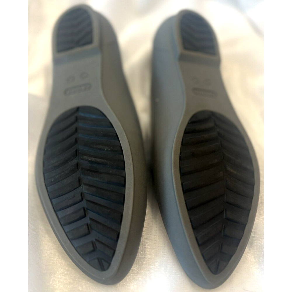 Crocs Womens Eve Iconic Pointed Toe Flats Shoes Size 8 Ballet Slip On Comfort - Picture 8 of 10